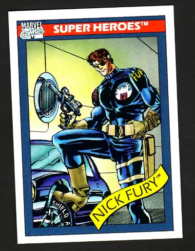1990 MARVEL UNIVERSE BASE CARD 5 NICK FURY, View more