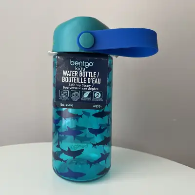 Bentgo Kids Water Bottle, shark-themed , View more