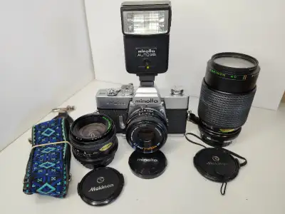 Professionally serviced Minolta SRT202 ( Clean, Lubricate, Adjust = CLA) from 1975........... MD Rok...