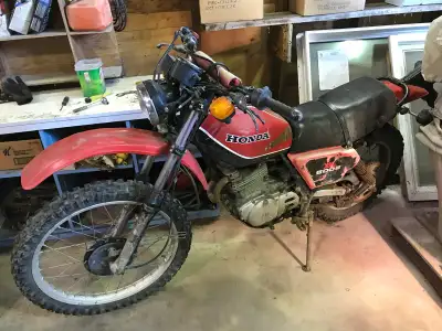 1981 Honda 500 XL Was running a couple years ago never drove. Was my uncles so I don’t know much abo...
