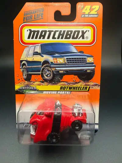 Matchbox 1998 ROTWHEELER rottweiler dog toy car, View more