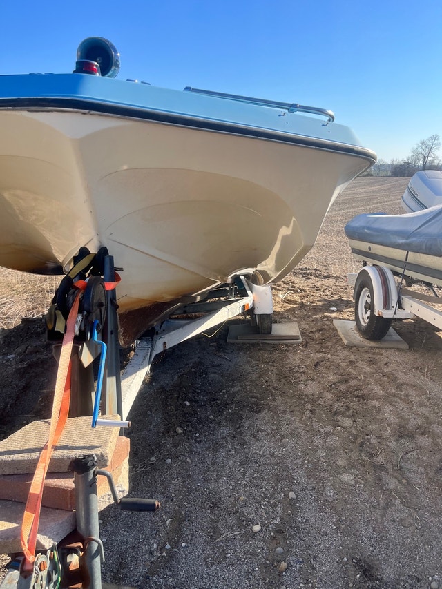 70 hp boat with trailer Powerboats & Motorboats Kitchener