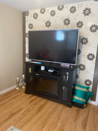 Tv + fireplace table 