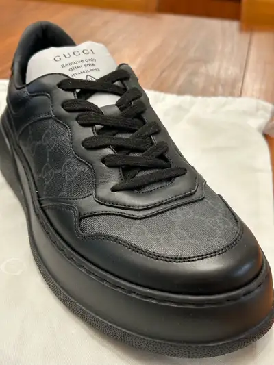 men’s Gucci black supreme chunky monogram  sneakers, View more