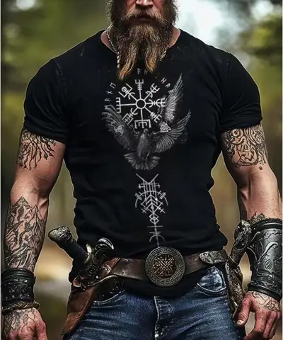 Viking Graphic T-Shirt 100% cotton, View more