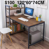 Tower Computer Desk with 4 Tier Shelves - 47.6'' Multi Level Wri