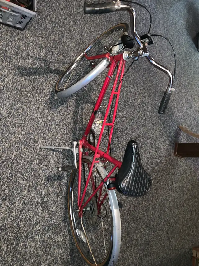 Old woman’s bike  in Road in London - Image 3
