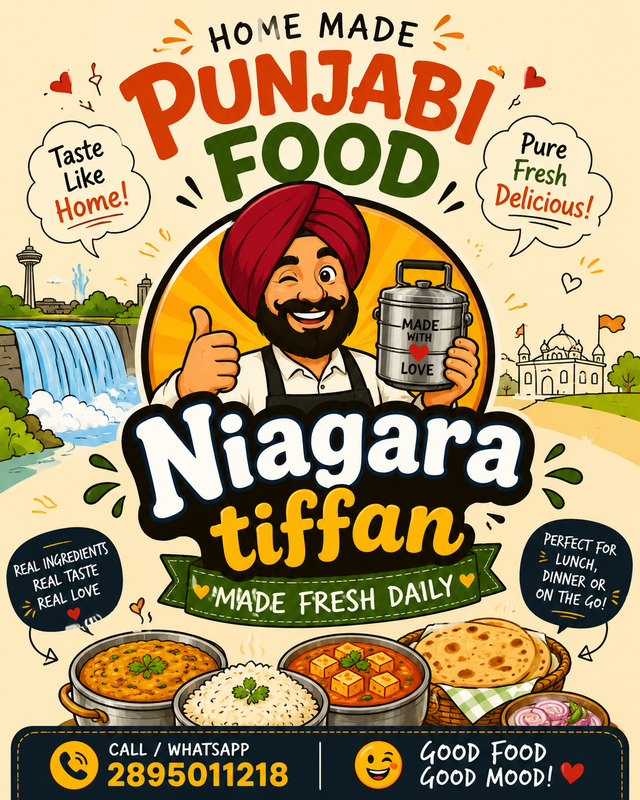 Homemade Punjabi Food & Student Tiffin — Niagara