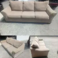 * * Free Delivery * * Comfy Beige Sofa / Couch!