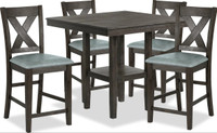 5 piece wooden dining set 