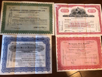 Vintage shares certificates