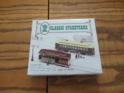 2 Classic Streetcars HO Scale Desire Street Trolley New, View more