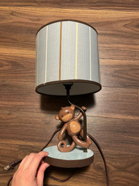 Lambs & Ivy toddler boy monkey lamp