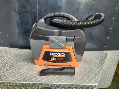 RIDGID 11L (3 Gal.) 18-Volt Cordless Wet/Dry Shop Vacuum W Extra, View more
