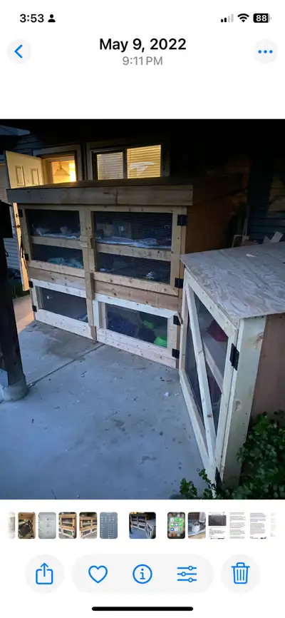 Bunny hutches for sale! Make me an offer., View more