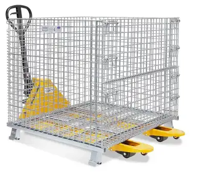 USED COLLAPSIBLE WIRE MESH CONTAINERS. NEW & USED WIRE MESH BINS, View more