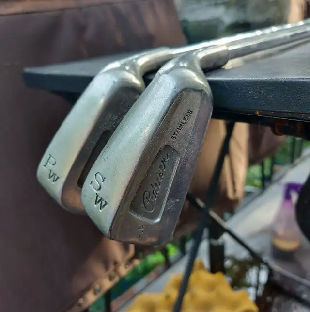 Rare Vintage Pedersen 17-4 Stainless Steel Wedge Set (RH) - $30 in Golf in Belleville - Image 4