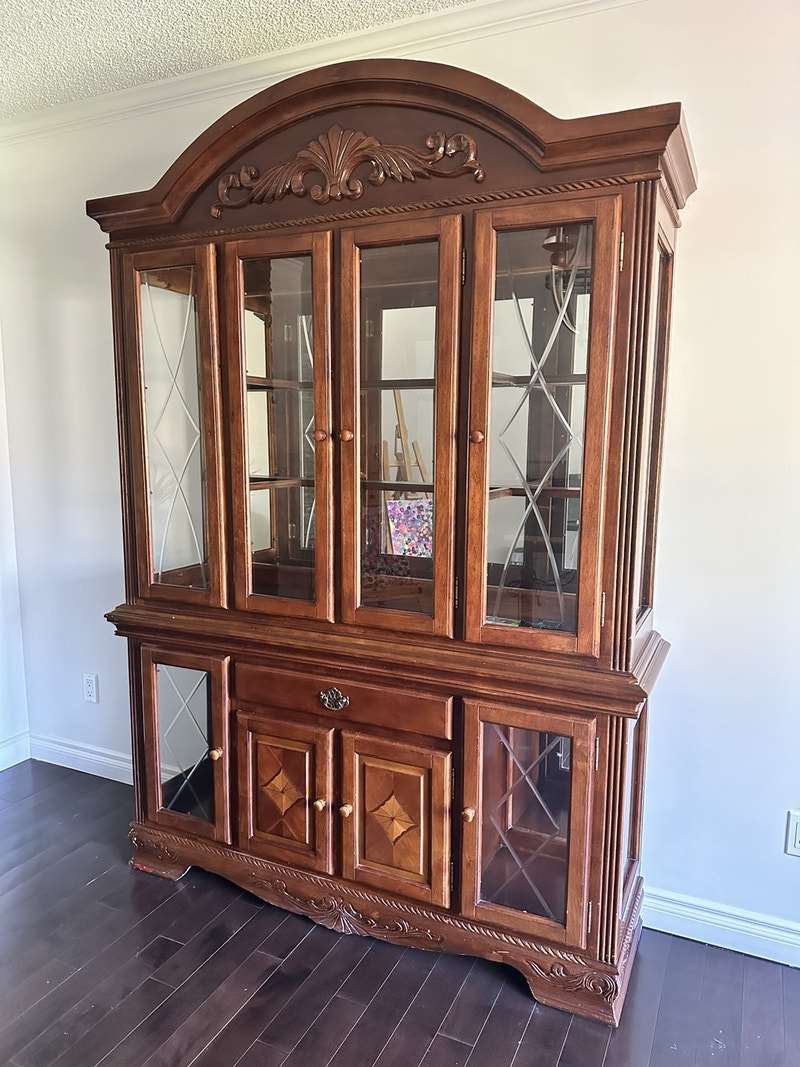 Solid wood hutch display Hutches & Display