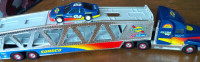 1999 Ultra '94 Sunoco Car Carrier + Friction Race Car, 1:38