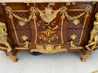 Gold plated antique console