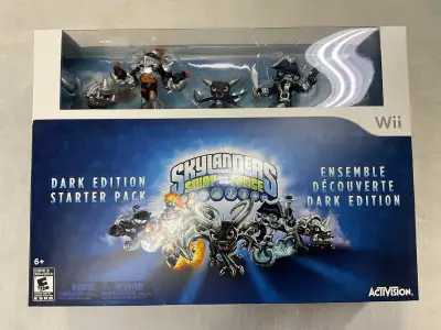 Skylanders Swap Force Dark Edition Wii *SEALED*- Box is sealed, there are some scratches and indents...