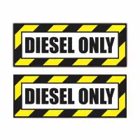 Diesel Only Vinyl Decal Bumper Sticker Diesel Fuel Cap Truck Car
