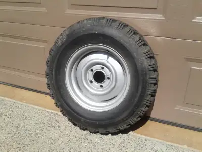 14" Steel Wheel and Tire - 14" 5 lug steel wheel - Tire - F78-14 (fits 7.75-14) - Tubeless Nylon 4 p...