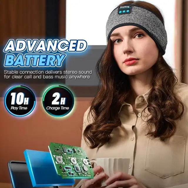 New sleep and sports bluetooth headband with built-in microphone63738400171009121
