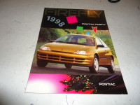 1998 Pontiac Firefly Sales Brochure. NOS. Can mail in Canada