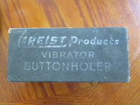 Greist Products buttonholer with manual.  (new - from England).