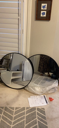 New 2-28” Round mirrors