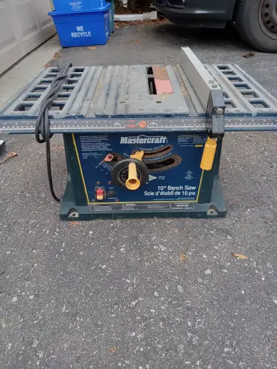 MASTERCRAFT 10" TABLETOP SAW, View more