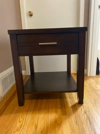 Dark Wood Side Table/End Table, View more