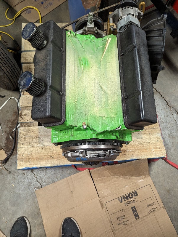 SBC 350 V8 ENGINE WITH TRANSMISSIONS Engine & Engine Parts Edmonton