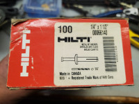 Box of around 95 Hilti 66140 HIT Metal Drive Anchors 1/4" x 1-1/