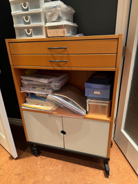 Moving!! Craft or office cabinet on wheels