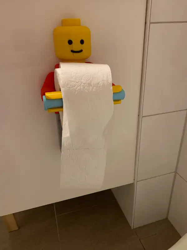 Giant Lego Man Toilet Paper Holder in Hobbies & Crafts in Edmonton - Image 9