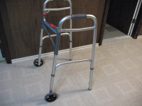 Adult Adjustable Aluminum Walker,   with wheels/no wheels