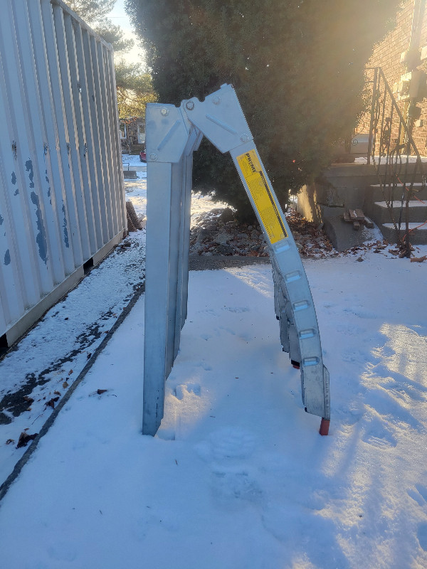 Prime Steel Rung Folding Arched Steel Rung Loading Ramps Pair ATV Parts, Trailers