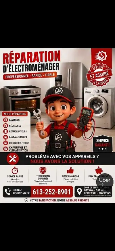 réparation service électroménagers, View more