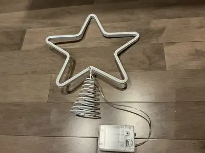 Étoile LED pour sapin de Noël / Christmas tree LED star light, View more