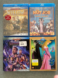 New Bluray Disney Willow Sleeping Beauty The Nut Job Avengers