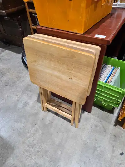 Wooden Folding Tables - 3 Available , View more