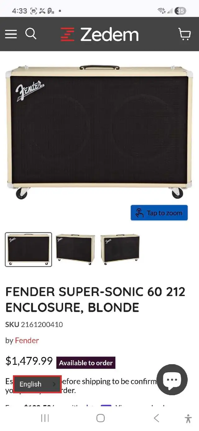 Fender Super Sonic 22 head and  cab in Amps & Pedals in Ottawa - Image 6