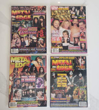 Metal Edge Magazines Kiss Van Halen Alice Cooper. r