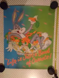 Bugs Bunny Poster - Life is just a bowl of carrots