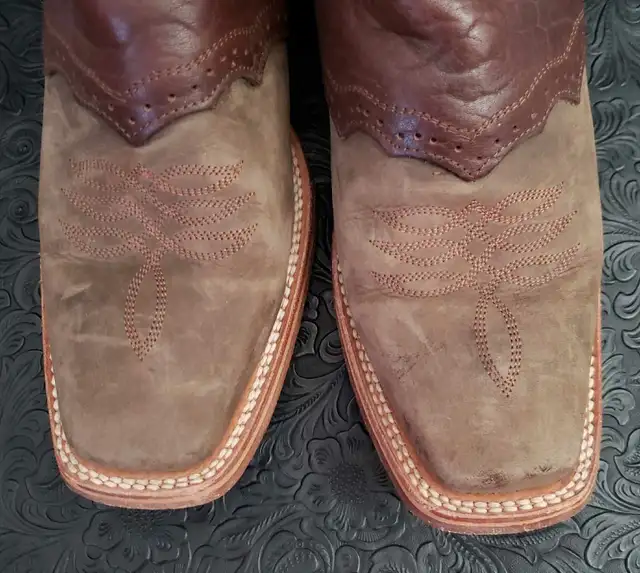 Made in Mexico cowboy boots women's size 10 in Women's - Shoes in Calgary - Image 3