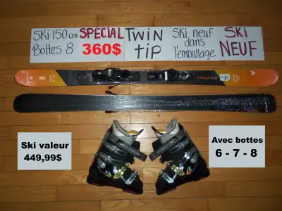 Plusieurs ensembles ski twin tip 150 157 163 168 170 172 176 cm, View more