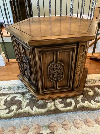 Vintage  hexagonal Accent Table ne, View more
