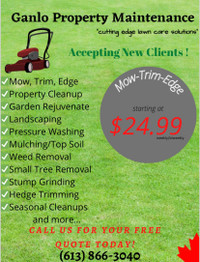 Lawn Care, Lawn Mowing, Gutter Cleaning, Top Soil